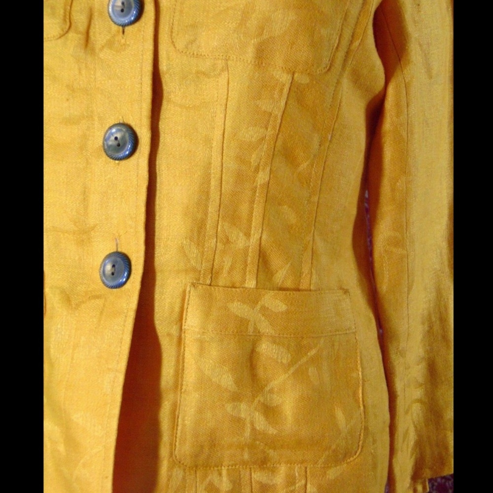 JONES NEW YORK PETITE Orange jacket 2P 💥 - Picture 3 of 8
